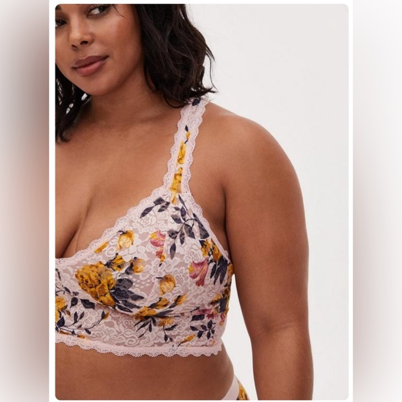 torrid Other - Torrid Unlined Lace Longline Racerback Bralette